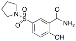 2-HYDROXY-5-(PYRROLIDIN-1-YLSULFONYL)BENZAMIDE Struktur