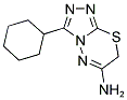 3-CYCLOHEXYL-7H-[1,2,4]TRIAZOLO[3,4-B][1,3,4]THIADIAZIN-6-AMINE Struktur