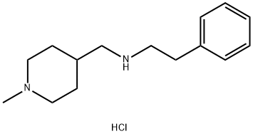 N-[(1-METHYLPIPERIDIN-4-YL)METHYL]-2-PHENYLETHANAMINE DIHYDROCHLORIDE Struktur