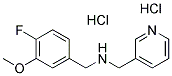 (4-FLUORO-3-METHOXYBENZYL)-(PYRIDIN-3-YLMETHYL)AMINE DIHYDROCHLORIDE Struktur