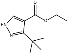 ETHYL 3-(TERT-BUTYL)-1H-PYRAZOLE-4-CARBOXYLATE Struktur