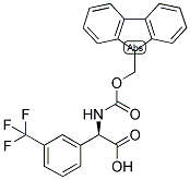 (R)-[(9H-FLUOREN-9-YLMETHOXYCARBONYLAMINO)]-(3-TRIFLUOROMETHYL-PHENYL)-ACETIC ACID Struktur