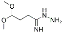 1-IMINO-1-HYDRAZINO-4,4-DIMETHOXY-BUTANE Struktur