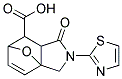 4-OXO-3-THIAZOL-2-YL-10-OXA-3-AZA-TRICYCLO[5.2.1.0(1,5)]DEC-8-ENE-6-CARBOXYLIC ACID Struktur