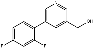 [5-(2,4-DIFLUOROPHENYL)PYRIDIN-3-YL]METHANOL Struktur