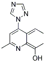 1-(3-ETHYLIDENE-6-METHYL-4-[1,2,4]TRIAZOL-1-YL-3H-PYRIDIN-2-YLIDENE) ETHANOL Struktur