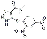 5-[(2,4-DINITROPHENYL)THIO]-N-METHYL-1H-1,2,3-TRIAZOLE-4-CARBOXAMIDE Structure