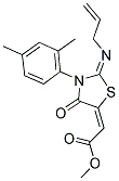 METHYL (2E)-[(2E)-2-(ALLYLIMINO)-3-(2,4-DIMETHYLPHENYL)-4-OXO-1,3-THIAZOLIDIN-5-YLIDENE]ACETATE Struktur