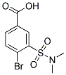 4-BROMO-3-[(DIMETHYLAMINO)SULFONYL]BENZOIC ACID Struktur