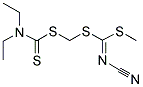 [(N,N-DIETHYLDITHIOCARBAMOYL)METHYL] METHYL CYANOCARBONIMIDODITHIONATE Struktur