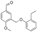 3-[(2-ETHYLPHENOXY)METHYL]-4-METHOXYBENZALDEHYDE Struktur