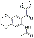 N-[7-(FURAN-2-CARBONYL)-2,3-DIHYDRO-BENZO[1,4]DIOXIN-6-YL]-ACETAMIDE Struktur