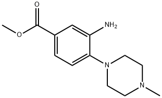 METHYL 3-AMINO-4-(4-METHYLPIPERAZIN-1-YL)BENZOATE Struktur