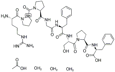 ARG-PRO-PRO-GLY-PHE-SER-PRO-PHE ACOH 3H2O Struktur