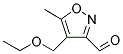 4-(ETHOXYMETHYL)-5-METHYLISOXAZOLE-3-CARBALDEHYDE Struktur