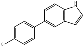 5-(4-CHLOROPHENYL)-1H-INDOLE Struktur