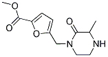 5-(3-METHYL-2-OXO-PIPERAZIN-1-YLMETHYL)-FURAN-2-CARBOXYLIC ACID METHYL ESTER Struktur