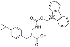 (R)-3-(4-TERT-BUTYL-PHENYL)-2-[(9H-FLUOREN-9-YLMETHOXYCARBONYLAMINO)-METHYL]-PROPIONIC ACID Struktur