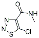 5-CHLORO-N-METHYL-1,2,3-THIADIAZOLE-4-CARBOXAMIDE Struktur