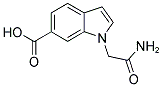 1-CARBAMOYLMETHYL-6-INDOLECARBOXYLIC ACID Struktur