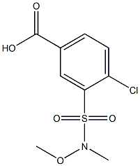 4-CHLORO-3-[[METHOXY(METHYL)AMINO]SULFONYL]BENZOIC ACID Struktur