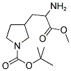 3-(2-AMINO-2-METHOXYCARBONYL-ETHYL)-PYRROLIDINE-1-CARBOXYLIC ACID TERT-BUTYL ESTER Struktur