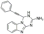 4-(PHENYLETHYNYL)-3,4-DIHYDRO[1,3,5]TRIAZINO[1,2-A]BENZIMIDAZOL-2-AMINE Struktur