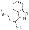 3-(METHYLTHIO)-1-[1,2,4]TRIAZOLO[4,3-A]PYRIDIN-3-YLPROPAN-1-AMINE Struktur