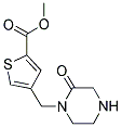 METHYL 4-[(2-OXOPIPERAZIN-1-YL)METHYL]THIOPHENE-2-CARBOXYLATE Struktur