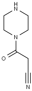 3-OXO-3-PIPERAZIN-1-YLPROPANENITRILE Struktur