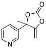 4-METHYL-5-METHYLENE-4-(3-PYRIDINYL)-1,3-DIOXOLAN-2-ONE Struktur