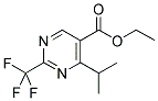 ETHYL-2-TRIFLUOROMETHYL-4-ISOPROPYL-5-PYRIMIDINE CARBOXYLATE Struktur