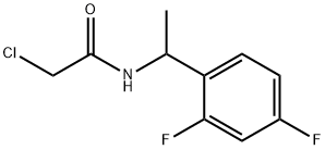 2-CHLORO-N-[1-(2,4-DIFLUOROPHENYL)ETHYL]ACETAMIDE Struktur