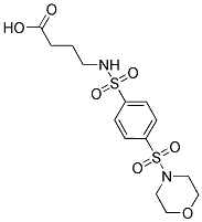 4-([[4-(MORPHOLIN-4-YLSULFONYL)PHENYL]SULFONYL]AMINO)BUTANOIC ACID Struktur