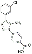 4-[5-AMINO-4-(3-CHLORO-PHENYL)-PYRAZOL-1-YL]-BENZOIC ACID Struktur