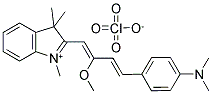 2-((1Z,3E)-4-[4-(DIMETHYLAMINO)PHENYL]-2-METHOXY-1,3-BUTADIENYL)-1,3,3-TRIMETHYL-3H-INDOLIUM PERCHLORATE Struktur