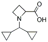 1-(DICYCLOPROPYLMETHYL)-2-AZETIDINECARBOXYLIC ACID Struktur