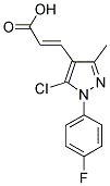 3-[5-CHLORO-1-(4-FLUOROPHENYL)-3-METHYL-1H-PYRAZOL-4-YL]ACRYLIC ACID Struktur