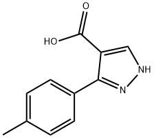 5-P-TOLYL-1H-PYRAZOLE-4-CARBOXYLIC ACID Struktur