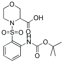 4-(2-TERT-BUTOXYCARBONYLAMINO-BENZENESULFONYL)-MORPHOLINE-3- CARBOXYLIC ACID Struktur