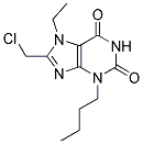 3-BUTYL-8-(CHLOROMETHYL)-7-ETHYL-3,7-DIHYDRO-1H-PURINE-2,6-DIONE Struktur