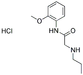 N-(2-METHOXYPHENYL)-2-(PROPYLAMINO)ACETAMIDE HYDROCHLORIDE Struktur