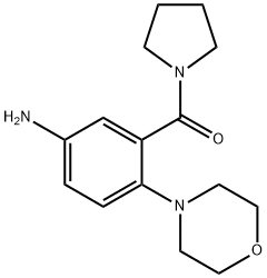 (5-AMINO-2-MORPHOLIN-4-YL-PHENYL)-PYRROLIDIN-1-YL-METHANONE Struktur