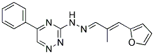 (1E,2E)-3-(2-FURYL)-2-METHYLACRYLALDEHYDE (5-PHENYL-1,2,4-TRIAZIN-3-YL)HYDRAZONE Struktur