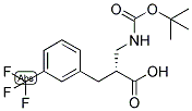 (R)-2-(TERT-BUTOXYCARBONYLAMINO-METHYL)-3-(3-TRIFLUOROMETHYL-PHENYL)-PROPIONIC ACID Struktur