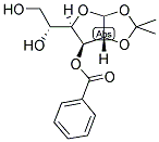 1,2-O-ISOPROPYLIDENE-3-O-BENZOYL-D-GLUCOFURANOSE Struktur