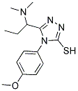 5-[1-(DIMETHYLAMINO)PROPYL]-4-(4-METHOXYPHENYL)-4H-1,2,4-TRIAZOLE-3-THIOL Struktur