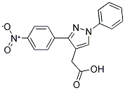 [3-(4-NITROPHENYL)-1-PHENYL-1H-PYRAZOL-4-YL]ACETIC ACID Struktur