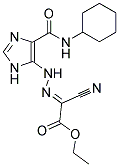 ETHYL (2E)-CYANO({4-[(CYCLOHEXYLAMINO)CARBONYL]-1H-IMIDAZOL-5-YL}HYDRAZONO)ACETATE Struktur