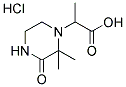 2-(2,2-DIMETHYL-3-OXO-PIPERAZIN-1-YL)-PROPIONIC ACID HYDROCHLORIDE Struktur